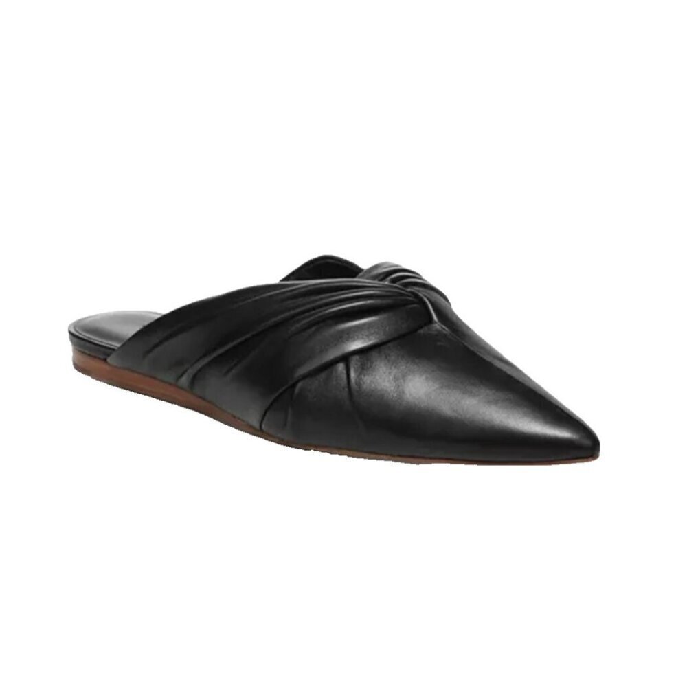 Vince Crenne Leather Mule Flats Size 6